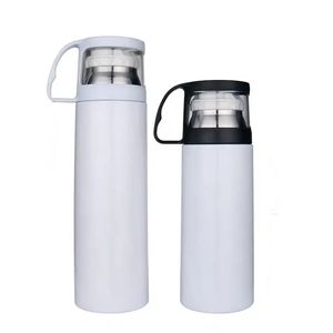 12oz 17oz Mug Sublimation Blank Water Bottle Double Wall Stainless Steel Travel Thermos Tumbler Vacuum Insulated Flask Thermo Water Bottle Tea Coffee Cups