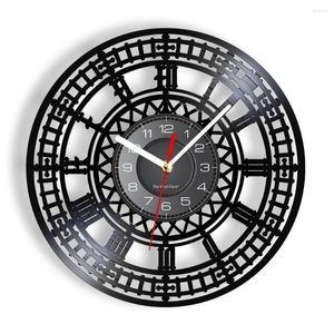 Relógios de parede Big Ben Clock Tower Travel Landmark Art London Record Inglaterra Presente de lembrança