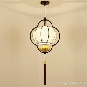 Pendant Lamps Chinese Classical Chandelier Lights Japanese Zen Living Room Tea Hanglamp El Club Bedroom Hanging