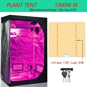 Inomhus hydroponic växande uppsättning växer lampor tältrum komplett kit 4000w led växer ljus kolfilter kombination multipel storlek Greenhous