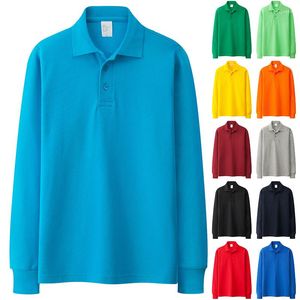 Polo da uomo Camicia sportiva a maniche lunghe da uomo Tinta unita Colletto con risvolto T-shirt con bottoni Magliette casual IK88