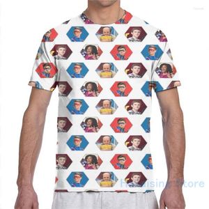Camas de camisetas masculinas Danger - Homem de camiseta hexagon Mulheres por toda a moda impressa Camisa de menina Tops Tees Tshirts de manga curta