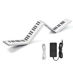 Midiplus Handgepäck-Klappklavier, tragbare digitale Klaviertastatur mit 88 Tasten, geeignet für Kinder und Erwachsene, mit wiederaufladbaren elektronischen Tastaturen