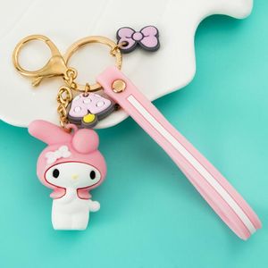 miniature dolls Ins creative key chain Yugui big-eared dog pendant headset protective sleeve bag pendant soft plastic small gift