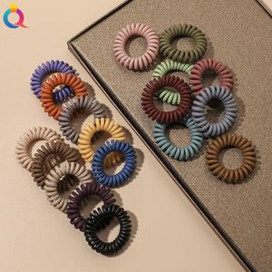 4 cm filo telefonico fasce elastiche per capelli nastro piccolo colore opaco cravatte per capelli gomma per le donne porta coda di cavallo corde per capelli accessori 1538