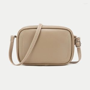 Torby wieczorowe prosta torebka z torbą crossbody dla kobiet małe solidne kolorowe sprzęgło skórzane torebki messenger plecak