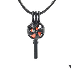 Lockets Mix Black Plated Bead Cage Pendant Add Your Own Pearls Lava Stones Per And Essential Oils To Create A Scent Diffusin Dhgarden Dhdza