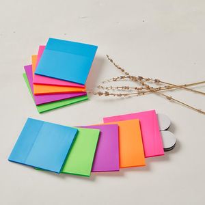 Gift Wrap 50pc Reading Aid Highlight Sticker Transparent Fluorescent Index Tabs PET Flags Sticky Note Page Marker Planner Stickers