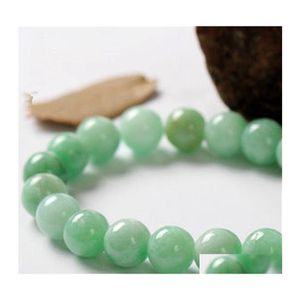 Andra 10 mm Green Aventurine Armband Gemstone Round Beads Elastic Good Luck 850 Q2 Drop Leverans smycken DH5IC