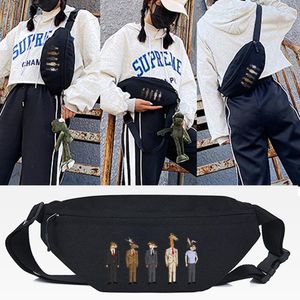 Taille Taschen Kopf Druck Tasche Männer Gürtel Mode Brust Pack Frauen Casual Outdoor Sport Fanny männer Reise Umhängetasche Schulter