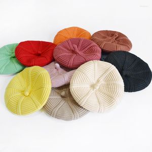 Haarschmuck Erwachsene Kinder Baby Mädchen Baskenmütze Hut Für Familie Passende Kleidung Outfits Mutter Tochter Wolle Gestrickte Beanie Cap