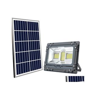 Solar Flood Lightlight Lampa 60W 100W 200W 200W 300 W 500W 800W 800W Spotlight Waterproof z zdalnym sterowaniem LED Oświetlenie Oświetlenie DHS1T