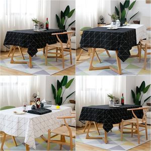 Table Cloth Waterproof Tablecloth Kitchen Cover Plaid Tableclothes Rectangular Home Dining Picnic Desk Cloth1