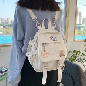Skolväskor små kvinnors ryggsäck flickor väska vattentätt nylon mode japansk casual ung flickas kvinnliga mini