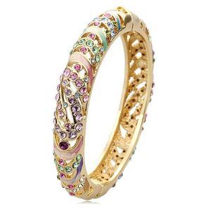 Bangle National Wind Cloisonne Emamel Bangles Old Female Han Edition Wide Fashion Fine Armband Jewelry Factory Direct Sale