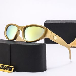 2023 Designer's new personality pentacle sunglasses sexy fashion UV protection small frame driving frog mirror sunglasses, cat eye style sunglasses, for men and women