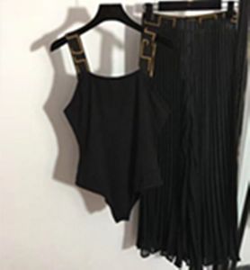 New Sexy Two Piece Sets Spaghetti Strap Sleeveless Jumpsuit Swimsuit Tops Long Pants Ladies Black Fashion Slim Pants Set Beach Party SwimWear Suits