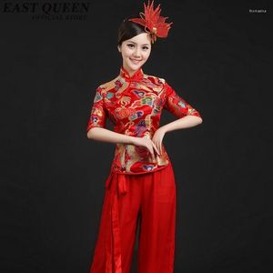 Bühnenkleidung Traditionelle chinesische Volkstanzkostüme Frauen Orientalisches Showkleid Yangko KK781 S A