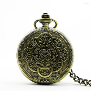 Orologi da tasca Orologio meccanico a carica manuale con incisione tradizionale vintage classico scheletro cavo Steampunk