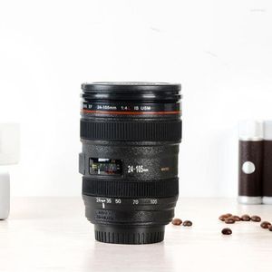 Tazze Piattini Coperchio piatto Lente in plastica Tazza per fotocamera SLR Antiscivolo Mantieni caldo Mescolando il caffè