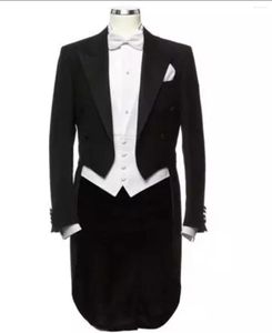 Herrdräkter senaste 2023 Cloudstyle Men's Tailcoat Formal ment Slim Fit 3-Piece Dinner Jacket Wedding Man Swallow-tailed Coat