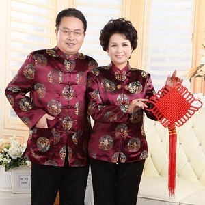 Ethnic Clothing Traditional Chinese Year Tang Couples China Style Vintage Cheongsam Blouse Women Male Hanfu Jacket