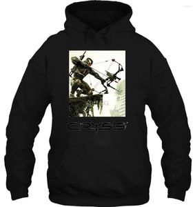 Erkek Hoodies Erkek Hoodie Kadın Kazak Komik Beyaz Beyaz Siyah Tee Crysis Uzun kollu 'S