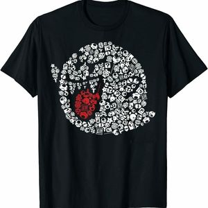 Мужские футболки смешной портретная графическая футболка летняя хлопковая хлопковая футболка с коротким рукавом с коротким рукавом S3XL 230206
