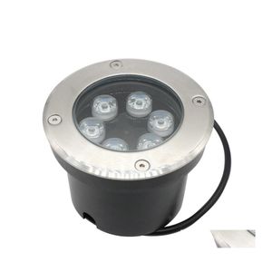 مصابيح تحت الأرض 6x1W 6W LED LED AC85265V مقاوم للماء IP67 في الهواء الطلق مسار حديقة المدفونة بقعة انخفاض الإضاءة تسليم DHAYS