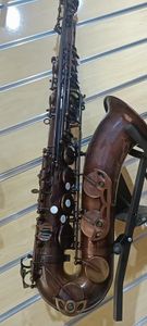 Marke Echte Bilder STS-R54 Saxophon Tenor Saxophon B Flache Musikinstrumente Antikes Kupfer Simulation Messing Mit Mundstück Freies Schiff