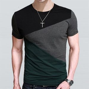 Camisetas masculinas 6 desenhos de camisa masculina Slim Fit Crew Neck Men Men de manga curta Camiseta casual Tops Tamanho M-5xl TX116-R