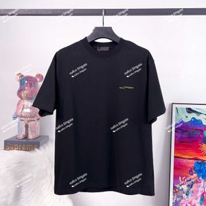 T-shirt de grife masculino de verão feminino lazer de manga curta Camisa de pólo de impressão adesiva de roupas