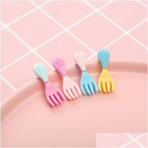 Andra 30st Dollhouse Kawaii Flat Back Harts Components Cabochon Simation Fork Spoon Model for Doll House Decoration Accessories Dr SL