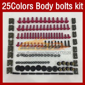 Komplettes Motorrad-Verkleidungsschrauben-Set mit Schrauben für Yamaha YZF-R1 YZF-1000 YZF1000 YZF R1 1000 CC YZFR1 02 03 2002 2003 MOTO Karosserie Windschutzscheibenbolzen Schrauben Muttern 268 Stück