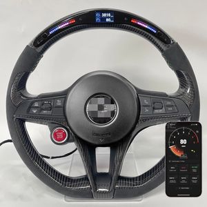 Rodas de direção de fibra de carbono automóveis para a roda de corrida Alfa Romeo personalizada