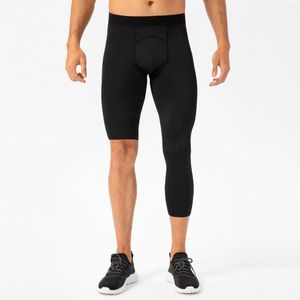 Herrbyxor herr enkel träning tät fitness som kör stretch basket bas träning komprimering träning leggings kvinnor