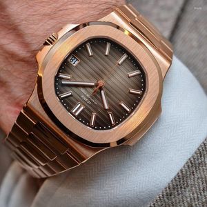 Wristwatches LGXIGE Men Watch Top Quartz Rosegold PP Male Fashion Business Shockproof 5ATM Waterproof Wristwatch