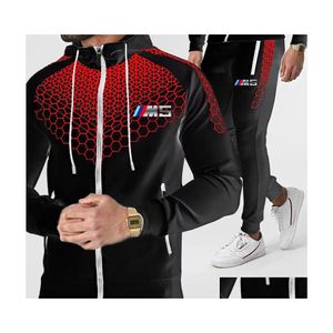 Men'S Tracksuits Pattern Mens Designer Sweatshirts Casual Suits Men Jacket Suit Coats Man Designers Sweater Brand Fitness Clothing S Dhcni