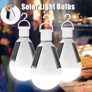 7W/12W LED Solar Power Lamp E27 Portabla LED Solbelysning laddningsbar Lampada LED Vattent￤t utomhusl￤ger T￤lt Tr￤dg￥rdsljus