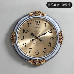 Wall Clocks European Luxury Creative Clock Gold Home Living Room American Antique Watch Large Novelty On The W6C