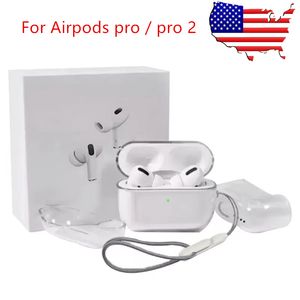 best selling For Airpods pro 2 air pods 3 2nd generation airpod Headphone Accessories lanyard Solid Silicone Cute Protective Earphone Cover Wireless Charging Shockproof Case