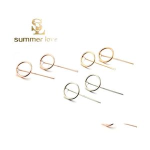 Dangle Chandelier Minimalist Circle Earrings Earring For Women Gold Sier Rose Plating Jewelry Gift Wholesale Drop Delivery Dhqx6