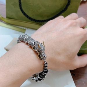 designer bracelets for women love bracelet Titanium Steel luxury bangles dragon punk hip hop charm bangle cuff big size 18-24cm