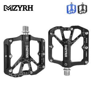 Cykelpedaler Mzyrh Flat Bike Pedals Mtb Road 3 Sealed Lager Bicycle Pedals Mountain Bike Pedal Wide Platform Pedals 2022 New 0208