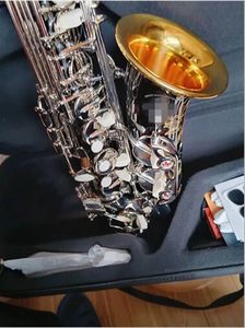 Nyligen avancerad bästa professionell altsaxofon Mark VI Model Black Nickel Silver Key E Flat Saxophone Eb Sax Musical Instrument med munstycke Case Accessories