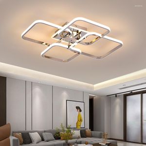 Chandeliers Gold/Chorme Plated Modern Led Ceiling Chandelier For Living Room Dining Bedroom Study Apartment Lustre Lighting