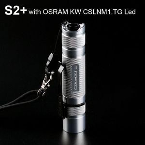 Flashlights Torches Silver Convoy S2 Plus With KW CSLNM1.TG White Light Led Linterna 18650 Flash Torch Camping Fishing Work