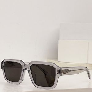 Brillenkollektion Sonnenbrille OPR23WS Acetat-Sonnenbrille für Damen Acetat-Rahmen vorne – Kristallgrau mit breiten Mustern und Metalldetails Metalldetails SPR02Z