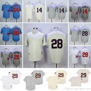 Movie Vintage 14 Бейсбольные майки Kent Hrbek сшитые 28 Bert Blyleven 29 Rod Carew Jersey Дышащий спортивный кремово-серый пуловер 1969 года Сине-белый пуловер