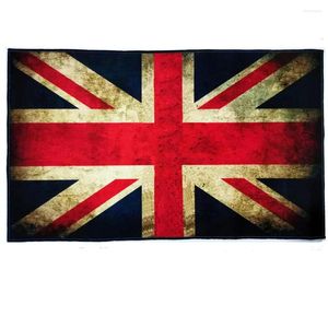 Ковры мини-винтажный британский флаг коврики Премиум мягкий анти-скользкий всасывающий пол коврик для гостиной
